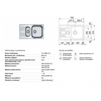 Кухонна мийка Franke EUROFORM EFL 651-78 780x475 декор (101.0060.613)