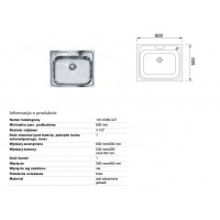 Кухонная мойка Franke PLUS PLX 610-60 600x500 (101.0368.327)