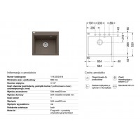 Кухонная мойка Franke FiJi FiG 610-58 mokka 584x520 (114.0330.914)