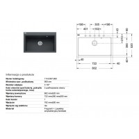 Кухонная мойка Franke FiJi FiG 610-80 grafit 802x520 (114.0367.660)
