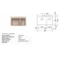 Кухонная мойка Franke FiJi FiG 620-80 beige 802x520 (114.0367.674)