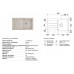 Кухонная мойка Franke JAVA JAG 611 light beige 860x510 (114.0072.510)