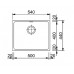 Кухонная мойка Franke KUBUS KBG 110-50 шторм 540x440 (125.0302.778)