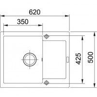 Кухонна мийка Franke MARiS MRG 611-62 Цукру 620x500 (114.0381.007)