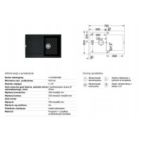 Кухонна мийка Franke MARiS MRG 611 онікс 780x500 (114.0306.815)