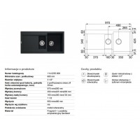 Кухонна мийка Franke MARiS MRG 651onyx 970x500 (114.0255.808)