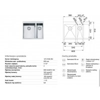 Кухонная мойка Franke PLANAR PPX 260 600x512 (127.0198.354)
