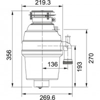 Подрібнювач харчових відходів Franke TURBO PLUS TP-50 (134.0287.920)