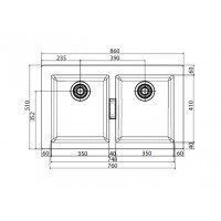 Кухонна мийка Franke SiRiUS SiD 620 orzechowy 860x510 (114.0191.186)