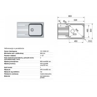 Кухонная мойка Franke SMART SRX 611-86 XL 860x500 (101.0299.320)