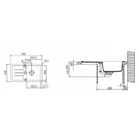 Кухонная мойка Franke STRADA STG 614-78 серебристый 780x435 (114.0327.907)