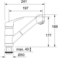 Смеситель на мойку Franke CASCADA WiNDOW с выдвижным распылителем (115.0014.879)