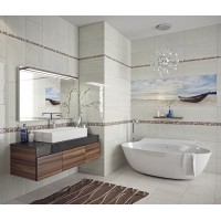 Декор Golden Tile Crema Marfil Sunrise 30x60 бежевый (Н51421)