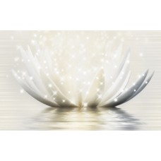 Декор Golden Tile Magic Lotus 25x40 кремовый (19Г331)