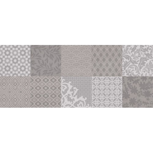 Плитка Golden Tile OSAKA Pattern 20x50 сіра (522161)