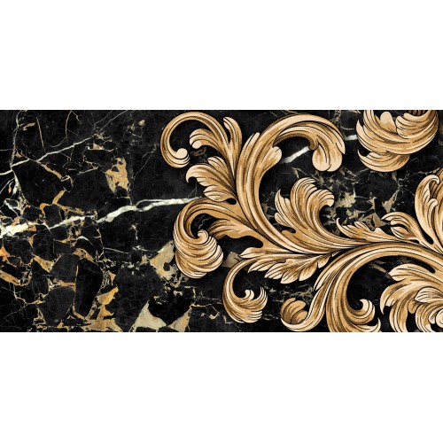 Декор Golden Tile Saint Laurent Decor №1 black 30x60 (9АС311)