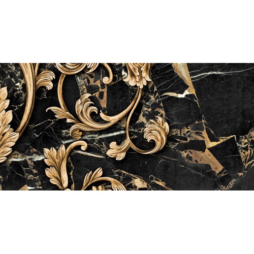 Декор Golden Tile Saint Laurent Decor №4 black 30x60 (9АСС341)