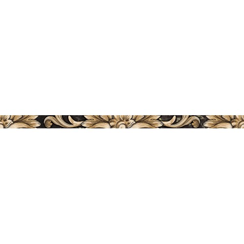 Фриз Golden Tile Saint Laurent black 3x60 (9АС301)