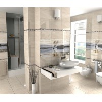 Декор Golden Tile Wanaka 25x40 бежевый (6 шт)