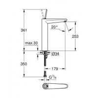 змішувач для умивальника Grohe Eurodisc Joy білий (23428LS0)