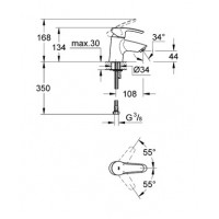 змішувач для раковини Grohe Eurostyle хром (32468001)