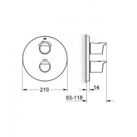 Термостат для ванны Grohe Grohtherm 2000 (19355001)