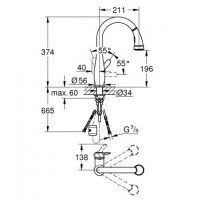 Смеситель кухонный Grohe Parkfield (30215000)