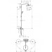 Душова система Hansgrohe Croma 220 Showerpipe хром (27222000)
