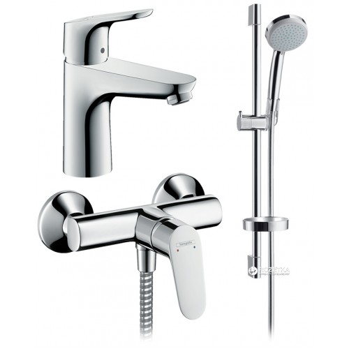 Набор смесителей для ванны Hansgrohe Focus 3в1 (31607000+27772000+31960000)