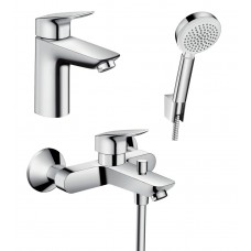 Набор смесителей для ванны Hansgrohe Logis 100 3в1 (711714310)