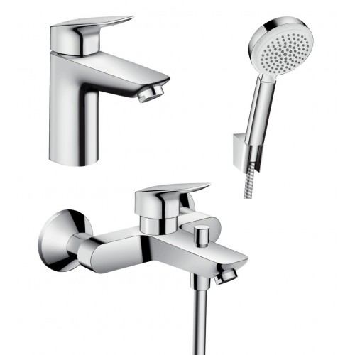 Набор смесителей для ванны Hansgrohe Logis 100 3в1 (711714310)