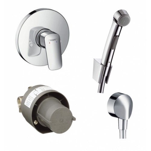 Набір Hansgrohe Logis гігієнічний душ+змішувач прихованого монтажу (32129111)