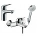 Набор смесителей для ванны Hansgrohe Novus 100 3в1 (710342663)
