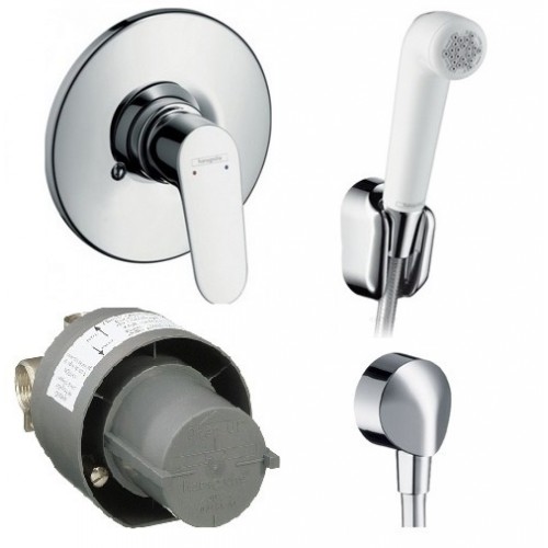 Набор Hansgrohe Porter гигиеничный душ+смеситель скрытого монтажа (32127111)