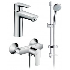 Набор смесителей для душа Hansgrohe Talis E 3в1 (71710000+27772000+71760000)