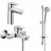 Набор смесителей для ванны Hansgrohe Talis E 3в1 (71710000+27772000+71740000)