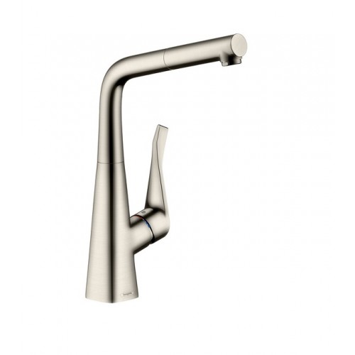 Смеситель для кухни Hansgrohe Metris матовая сталь (14821800)