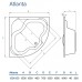 Ванна кутова Koller Pool Atlanta 150х150
