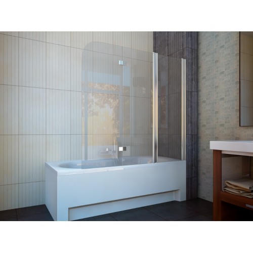 Штора для ванни Koller Pool 150x140 Clear прозорий/права QP96