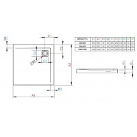 Душевой поддон Radaway Argos С 100x100 (4AC1010-01)