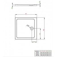 душовий піддон Radaway Doros Plus 100x100 (SDRPC1010-01)