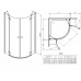 Душевая кабина Radaway Almatea PDD 80x80 прозрачное стекло 30512-01-01N