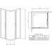 Душевая кабина Radaway Premium Plus C1700 80x80 стекло фабрик 30461-01-06N