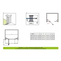 Душевые двери Radaway Eos ii DWJS 140 L прозрачное стекло (3799456-01L)