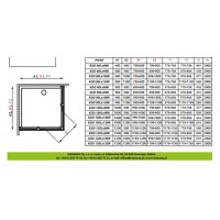 Душевая кабина Radaway Espera KDD левая часть 80 L (380150-01L)