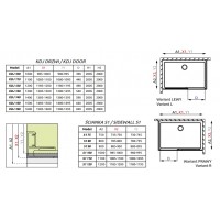 Боковая стенка Radaway Idea S1 80 L (387051-01-01L)