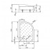 душовий піддон Radaway Korfu E 100x80 лівий (4E81400-03L)