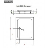 Душовий піддон Radaway Laros D Compact 100x80 (SLD81017-01)
