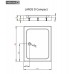 Душовий піддон Radaway Laros D Compact 100x90 (SLD91017-01)