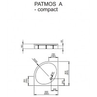 душовий піддон Radaway Patmos A Compact 90x90 (4S99155-05)